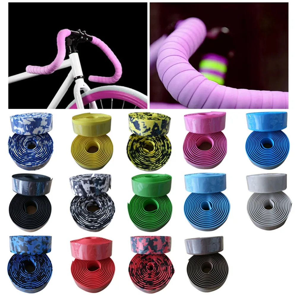1 Pair Road Bike Bicycle Protective Handlebar Tape Camouflage Cycling Handle Belt Cork Wrap with Bar Plugs 13 Colors
1 Pair Road Bike Bicycle Protective Handlebar Tape Camouflage Cycling Handle Belt Cork Wrap with Bar Plugs 13 Colors