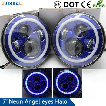 7 Inch Led Headlight H4 DRL Round 7'' Headlights with Yellow & White Angel Eye For Jeep Wrangler Puch Kenworth Lada Niva 4x4
7 Inch Led Headlight H4 DRL Round 7'' Headlights with Yellow & White Angel Eye For Jeep Wrangler Puch Kenworth Lada Niva 4x4