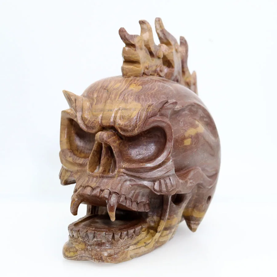6.2" 1806g,SERPEG GIANTE STONE Handmade Carved Crystal Flame Skull Crystal Realistic Healing Furnishing Articles Figurine TF57
6.2" 1806g,SERPEG GIANTE STONE Handmade Carved Crystal Flame Skull Crystal Realistic Healing Furnishing Articles Figurine TF57