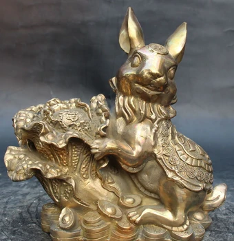 ymy---607+++9" Chinese Fengshui Bronze Wealth Yuanbao Money Auspicious Cabbage Rabbit Statue
ymy---607+++9" Chinese Fengshui Bronze Wealth Yuanbao Money Auspicious Cabbage Rabbit Statue