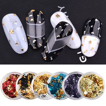 1 Box Colorful Nail Art Glitter Aluminum Foils Irregular Sticker Flakes Foil Paper 3d Creative Decorations Manicure Accessories
1 Box Colorful Nail Art Glitter Aluminum Foils Irregular Sticker Flakes Foil Paper 3d Creative Decorations Manicure Accessories