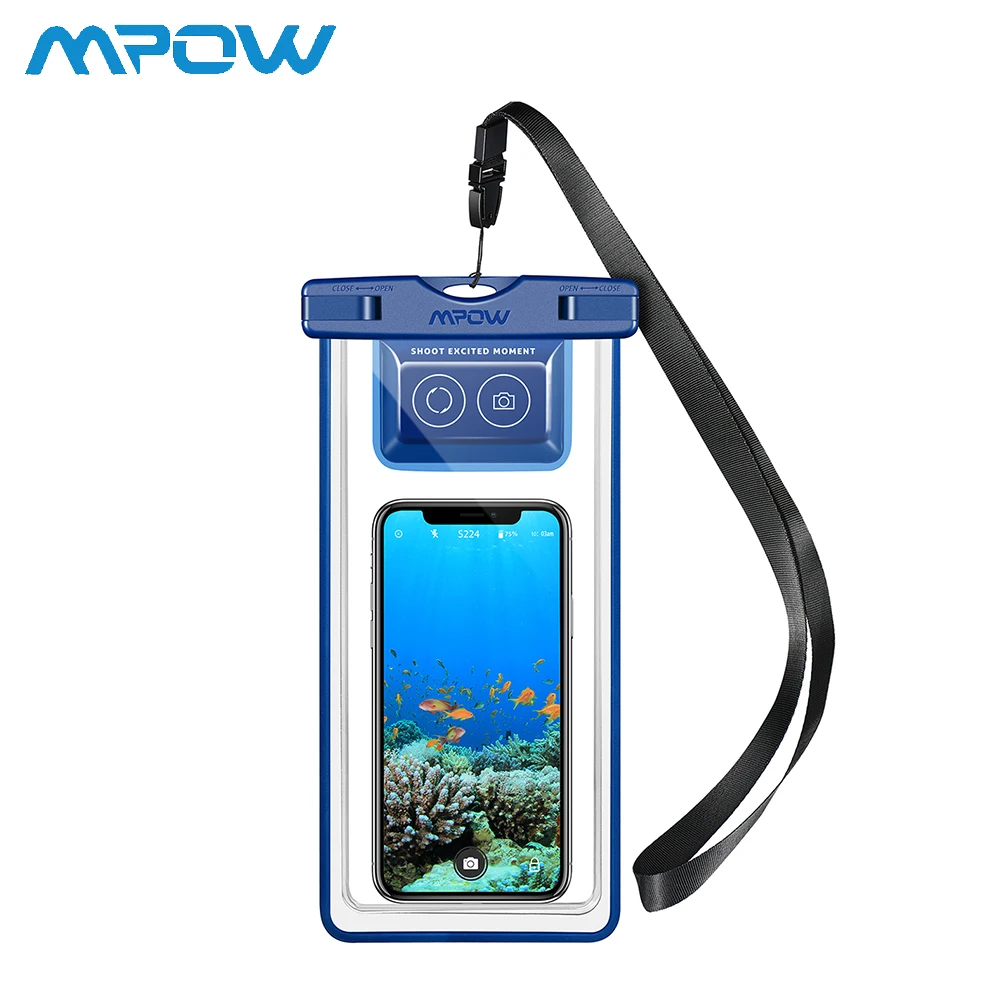 Mpow IPX8 Waterproof Phone Pouch Case Swimming Bag Underwater Dry Bag with Bluetooth Controller for iPhone X 8 pochette etanche
Mpow IPX8 Waterproof Phone Pouch Case Swimming Bag Underwater Dry Bag with Bluetooth Controller for iPhone X 8 pochette etanche