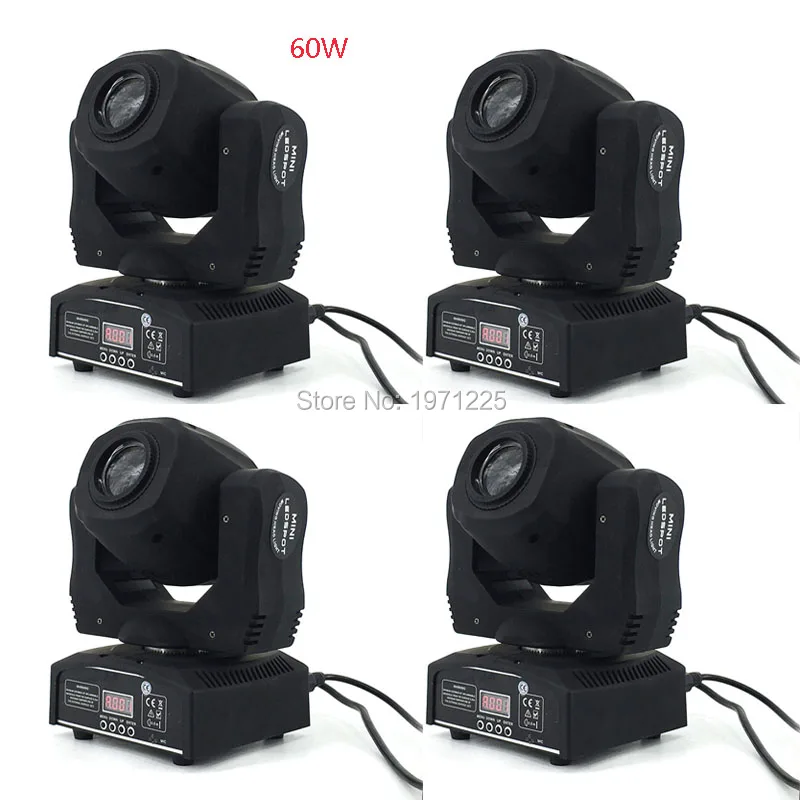 (4pcs) DMX Disco Moving Head Light 60W Led Spot for Professional Led Stage Light with sound-activated,master-slave
(4pcs) DMX Disco Moving Head Light 60W Led Spot for Professional Led Stage Light with sound-activated,master-slave