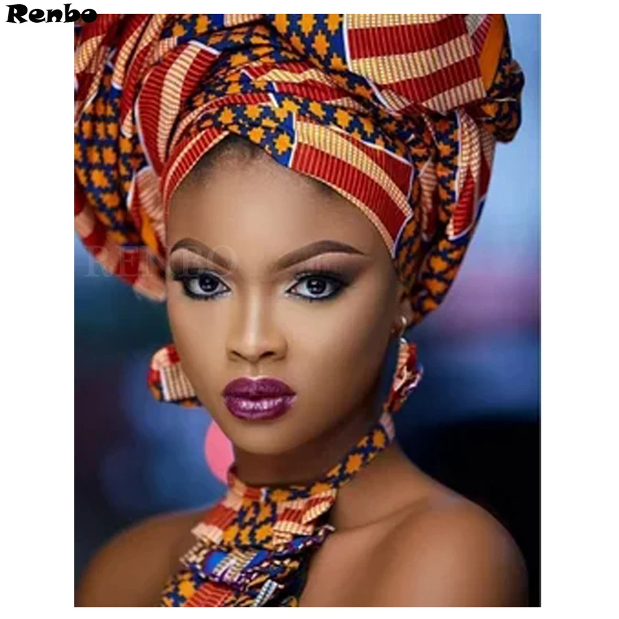 Full square Drill 5D DIY Diamond Painting African women Cross Stitch Mosaic Needlework Art Diamond Embroidery wall picture
Full square Drill 5D DIY Diamond Painting African women Cross Stitch Mosaic Needlework Art Diamond Embroidery wall picture