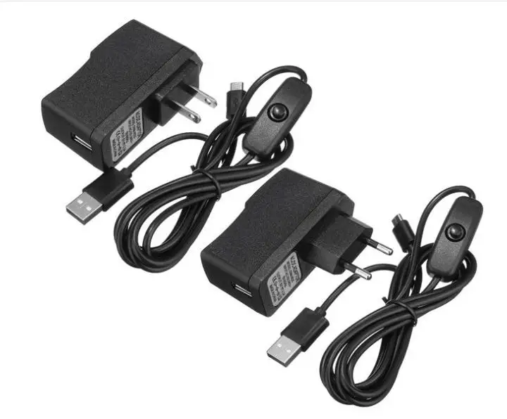 5V 2.5A Power Charger Adapter Supply WALL Charger + Micro USB Charging Cable with Switch for Raspberry Pi 3 2 Model B+
5V 2.5A Power Charger Adapter Supply WALL Charger + Micro USB Charging Cable with Switch for Raspberry Pi 3 2 Model B+