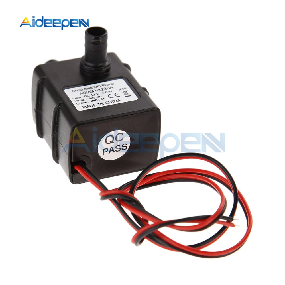 Ultra-quiet DC 12V 4.8W 240L/H Flow Rate Waterproof Brushless Pump Mini Submersible Water Pump Booster Pump
Ultra-quiet DC 12V 4.8W 240L/H Flow Rate Waterproof Brushless Pump Mini Submersible Water Pump Booster Pump