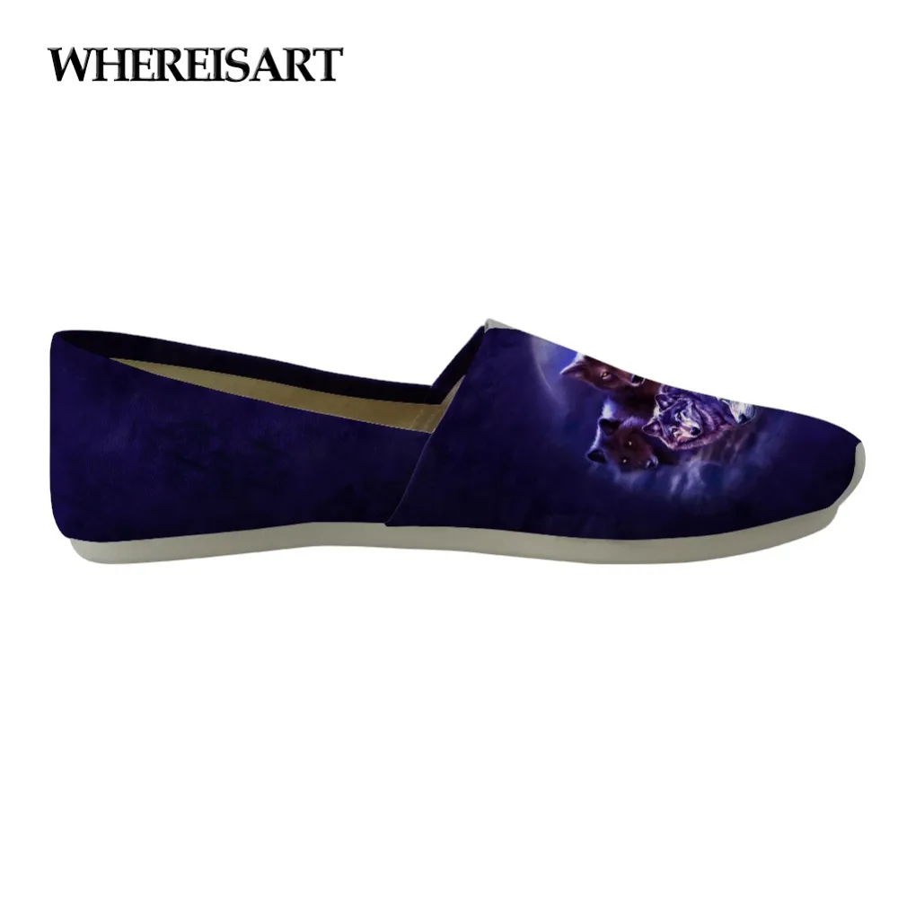 WHEREISART High Quality Women Flats Shoes Night Wolf Printed Fashion Ladies Loafers Casual Comfortable Light for Female Lazy
WHEREISART High Quality Women Flats Shoes Night Wolf Printed Fashion Ladies Loafers Casual Comfortable Light for Female Lazy