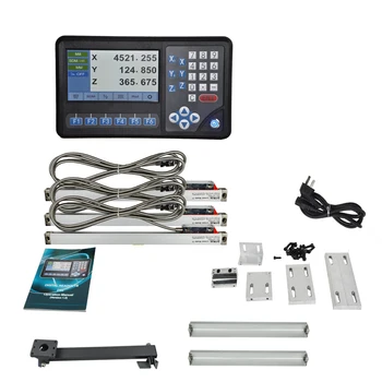Dro Digital Readout 3 Axis with 2pcs standard linear scale and 1pcs Slim Linear Scale for Quill
Dro Digital Readout 3 Axis with 2pcs standard linear scale and 1pcs Slim Linear Scale for Quill
