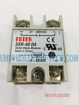 SSR-40 DA Solid State Relay, New DC to AC Solid State Relay Module for Arduino SSR-40DA Temperature Controller 24V-380V 40A 250V
SSR-40 DA Solid State Relay, New DC to AC Solid State Relay Module for Arduino SSR-40DA Temperature Controller 24V-380V 40A 250V