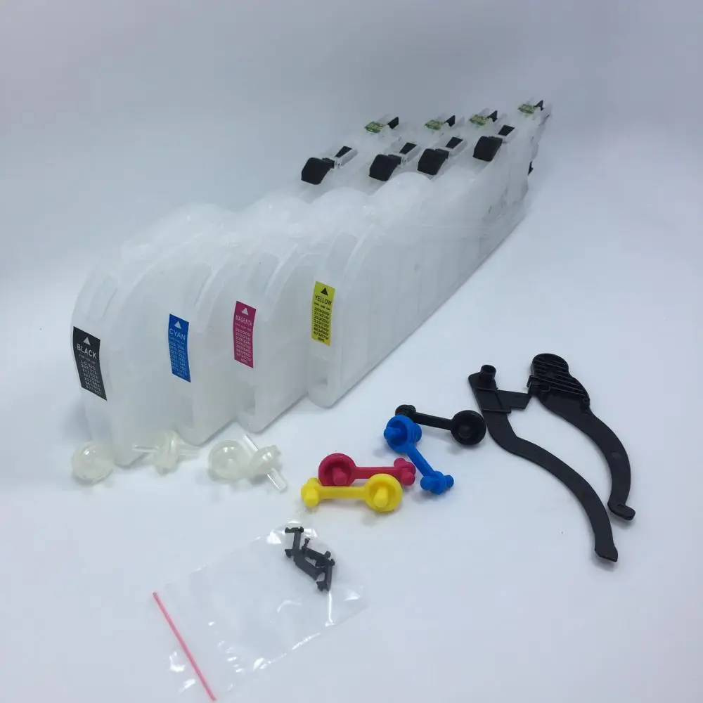 YOTAT Refillable ink cartridge LC221 LC223 for brother DCP-J562DW/MFC-J480DW/MFC-J680DW/MFC-J880DW with ARC chip
YOTAT Refillable ink cartridge LC221 LC223 for brother DCP-J562DW/MFC-J480DW/MFC-J680DW/MFC-J880DW with ARC chip