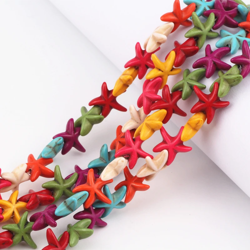 14mm Mix Color Starfish Howlite Beads Loose Stone Beads 160Pcs/Lot Charms Spacer Bead For Making Jewelry Diy Crafts
14mm Mix Color Starfish Howlite Beads Loose Stone Beads 160Pcs/Lot Charms Spacer Bead For Making Jewelry Diy Crafts