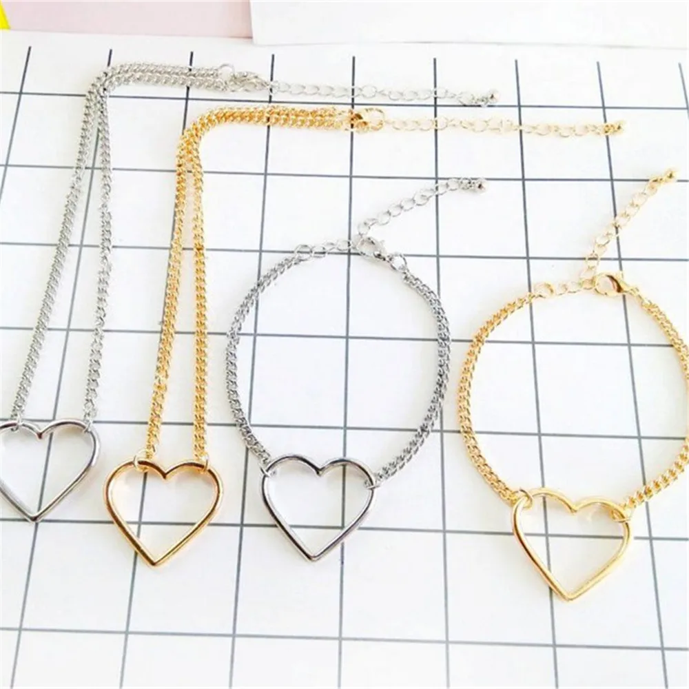 2019 free shipping Fashion new two-color heart-shaped alloy pendant short necklace neck chain
2019 free shipping Fashion new two-color heart-shaped alloy pendant short necklace neck chain