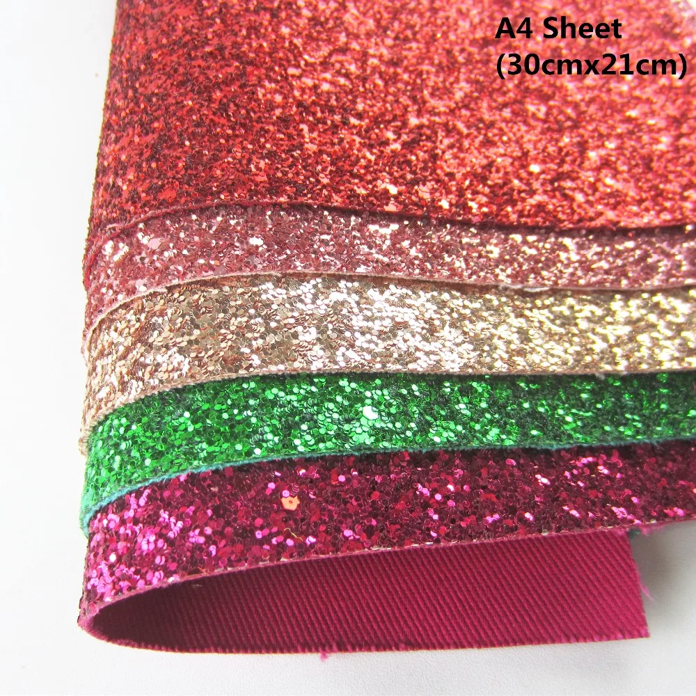 5pcs A4 sheet chunky glitter leather fabric same back color shine glitter pu leather for craft diy bow CN255
5pcs A4 sheet chunky glitter leather fabric same back color shine glitter pu leather for craft diy bow CN255