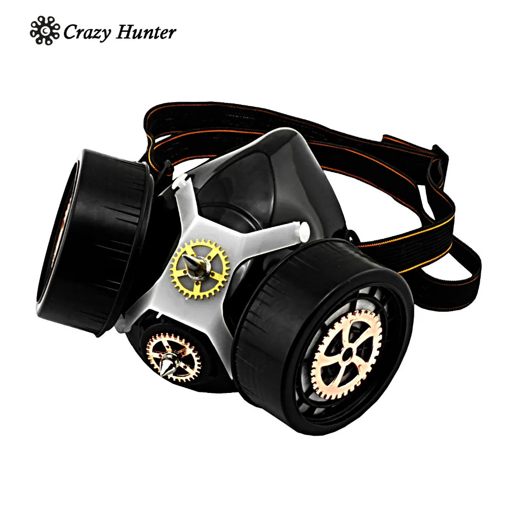 New White Black Steampunk Gears Studded Gas Mask Respirator Cosplay Costume Gothic
New White Black Steampunk Gears Studded Gas Mask Respirator Cosplay Costume Gothic