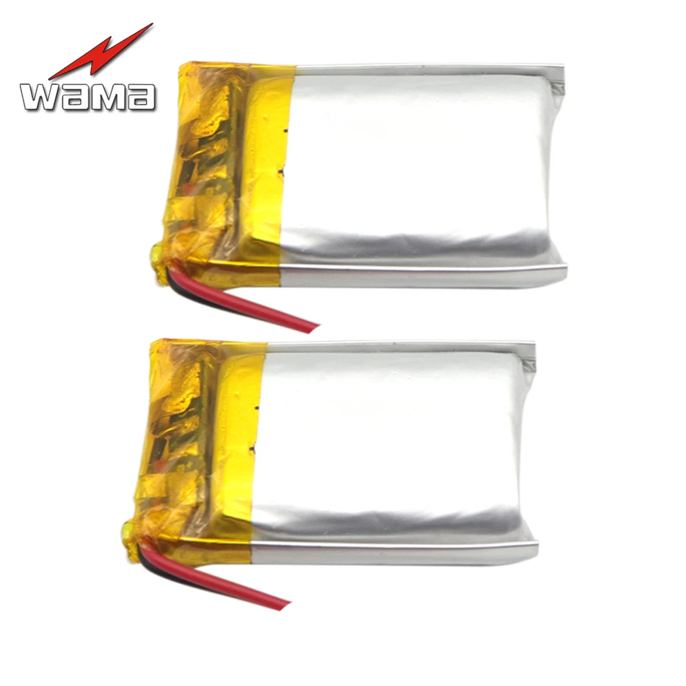 2x Wama 902030 500mAh Li-Polymer 3.7V Rechargeable Batteries for Car CVR Smart Watch Wrist Band Lithium
2x Wama 902030 500mAh Li-Polymer 3.7V Rechargeable Batteries for Car CVR Smart Watch Wrist Band Lithium