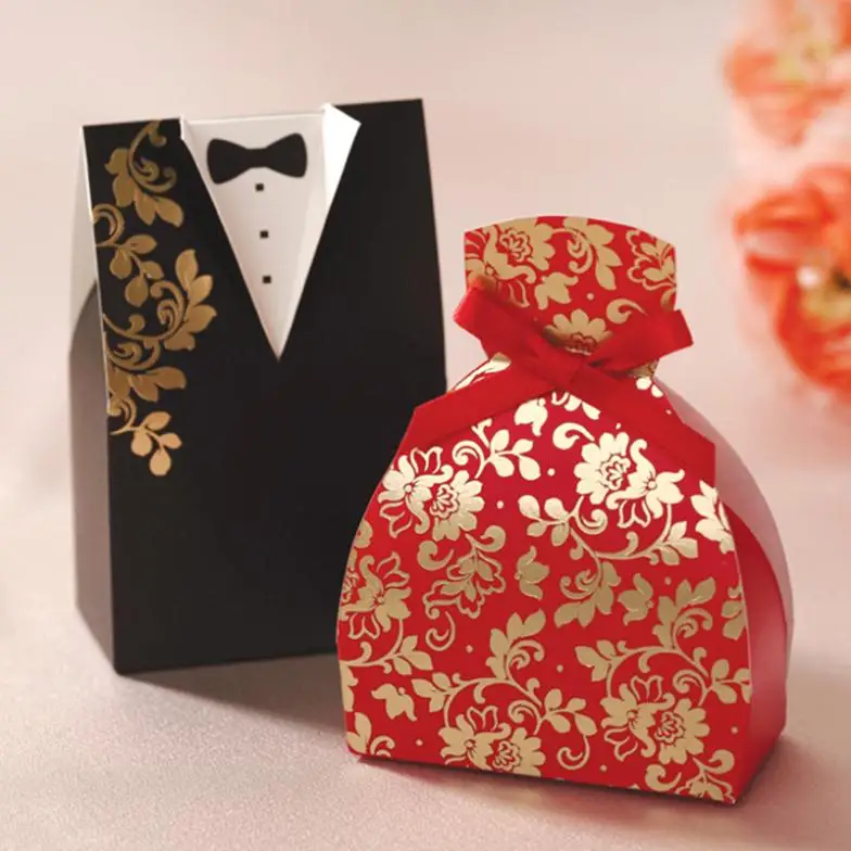 

Factory Fast Delivery Wedding Favor Mysterious Oriental Dress The Bride And Groom Favor Box Wholesale