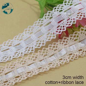 5yards 3cm 100% cotton embroidery lace 2 colors french lace ribbon fabric guipure diy trims warp knitting sewing Accessories3710
5yards 3cm 100% cotton embroidery lace 2 colors french lace ribbon fabric guipure diy trims warp knitting sewing Accessories3710