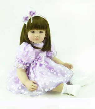 60cm Soft Silicone Reborn Dolls Baby Realistic Doll Reborn 24Inch Vinyl Realistic Doll Reborn Kids Reborn Doll for Girls 2018
60cm Soft Silicone Reborn Dolls Baby Realistic Doll Reborn 24Inch Vinyl Realistic Doll Reborn Kids Reborn Doll for Girls 2018