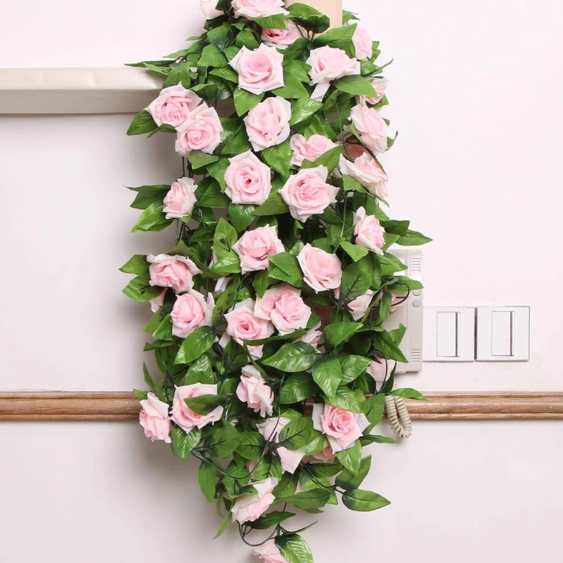 240CM/lot Roses Ivy Vine with Green Leaves for Home Wedding Decoration Fake Leaf Diy Hanging Garland Artificial Flowers
240CM/lot Roses Ivy Vine with Green Leaves for Home Wedding Decoration Fake Leaf Diy Hanging Garland Artificial Flowers