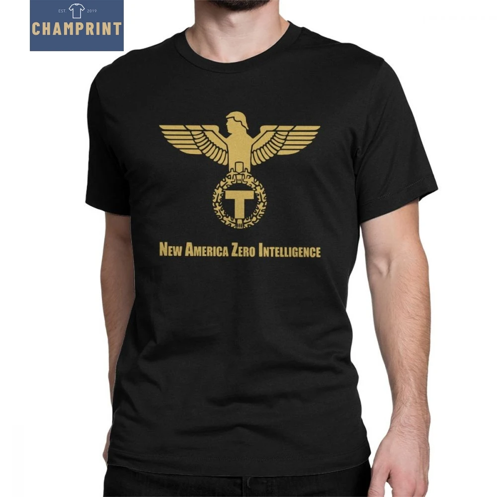 New America Zero Intelligence Man Trump 2020 T Shirts Leisure Pure Cotton Short Sleeved Tees Round Neck T-Shirt Summer Tops
New America Zero Intelligence Man Trump 2020 T Shirts Leisure Pure Cotton Short Sleeved Tees Round Neck T-Shirt Summer Tops