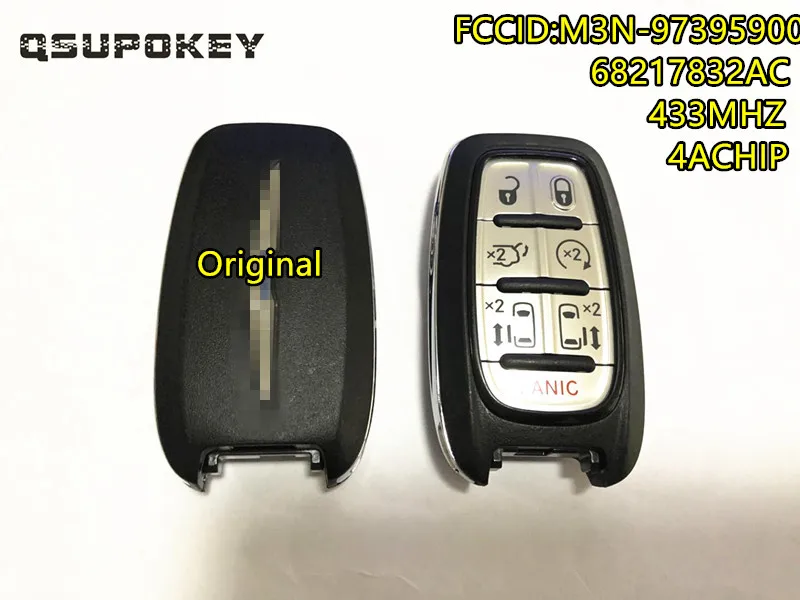 Original 6+1Buttons 433MHz Smart Remote Smart Key Remote Control with 4A chip for Chrysler Pacifica Smart key free shipping
Original 6+1Buttons 433MHz Smart Remote Smart Key Remote Control with 4A chip for Chrysler Pacifica Smart key free shipping