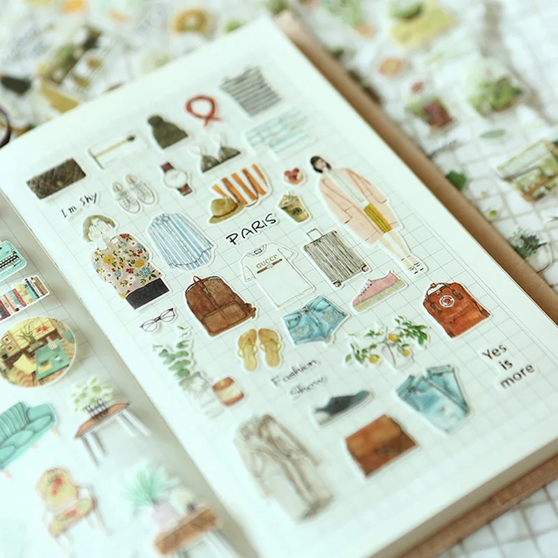 

Literary and artistic life Wedding adhesive paper sticker package DIY diary decoration sticker album scrapbooking