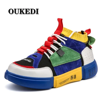 OUKEDI Mid-cut Running Shoes for Men Women Lightweight Breathable Suede Sneakers Men Women Designer Couples Sport Shoes
OUKEDI Mid-cut Running Shoes for Men Women Lightweight Breathable Suede Sneakers Men Women Designer Couples Sport Shoes
