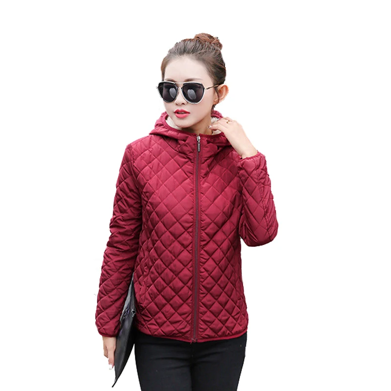 New Light Weight Plaid Parka Women 2018 Burgundy Jacket Coat Femme Korean Slim Military Jackets Winter Hooded Streetwear Clothes
New Light Weight Plaid Parka Women 2018 Burgundy Jacket Coat Femme Korean Slim Military Jackets Winter Hooded Streetwear Clothes