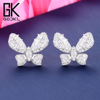 GODKI Fashion Colorful Butterfly Trendy Stud Earrings For Women Brides Cubic Zirconia DUBAI Earrings boucle d'oreille femme 2018
GODKI Fashion Colorful Butterfly Trendy Stud Earrings For Women Brides Cubic Zirconia DUBAI Earrings boucle d'oreille femme 2018