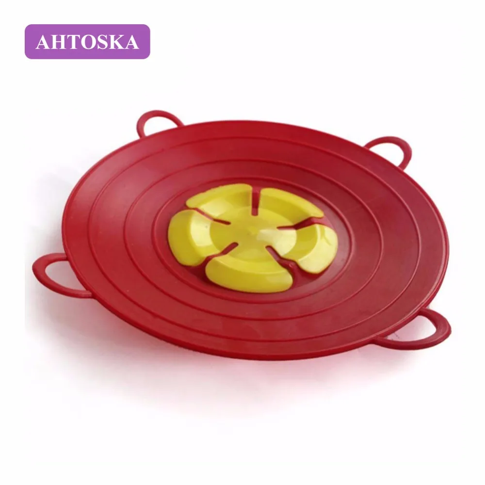 AHTOSKA 13 Inch Cookware Lid Useful Multi-Functional Silicone Spill-Proof Lid Flower Shaped Kitchen Cooking Tools
AHTOSKA 13 Inch Cookware Lid Useful Multi-Functional Silicone Spill-Proof Lid Flower Shaped Kitchen Cooking Tools