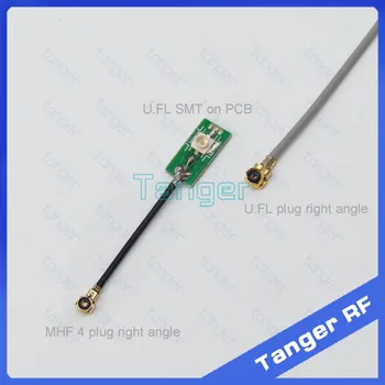 Tanger IPX IPEX U.FL female socket SMT on PCB to MHF4 plug right angle 0.81mm RF Coaxial Jumper cable 8cm 3inch for Wifi Router
Tanger IPX IPEX U.FL female socket SMT on PCB to MHF4 plug right angle 0.81mm RF Coaxial Jumper cable 8cm 3inch for Wifi Router