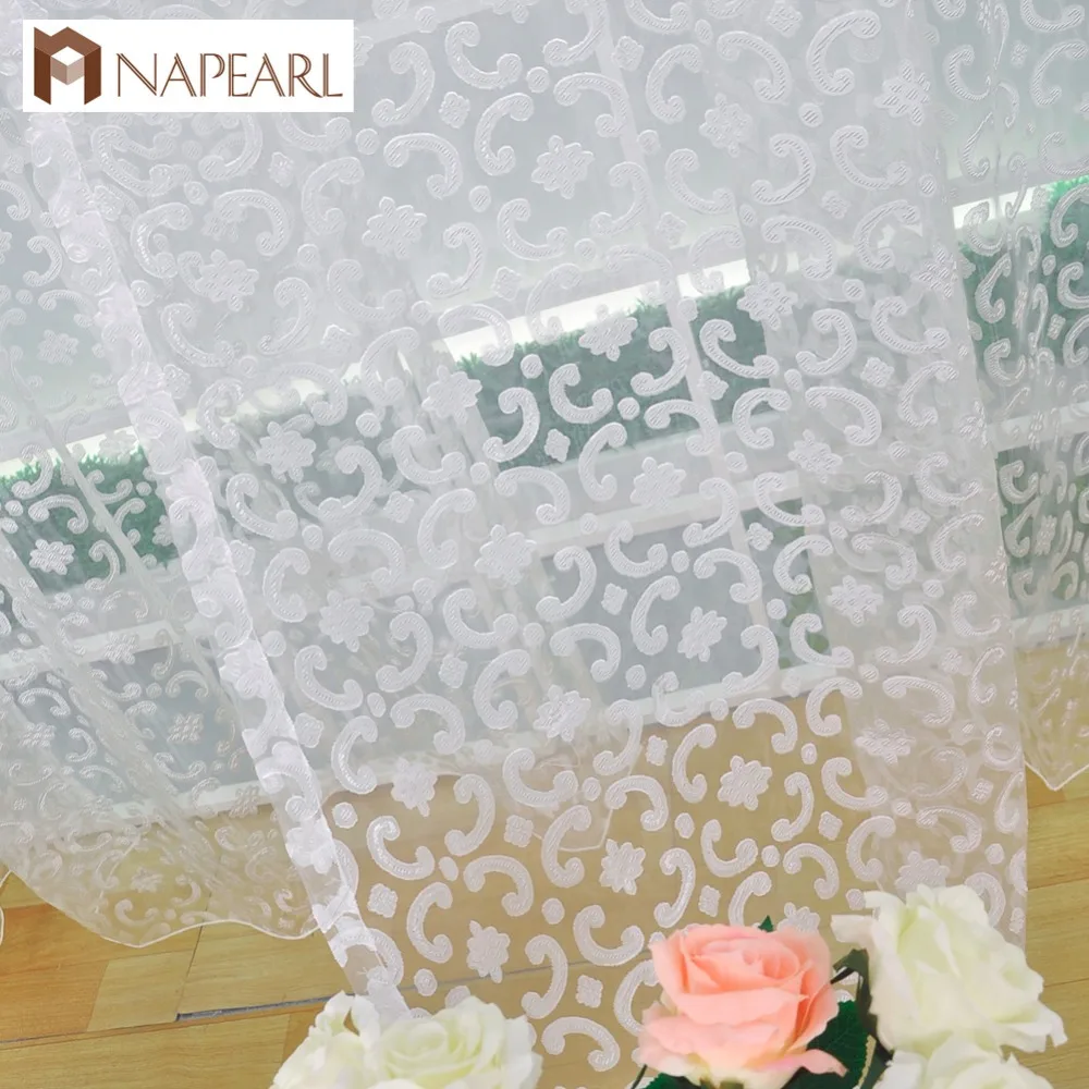 NAPEARL Modern style jacquard design tulle fabric for curtains bedroom rideaux organza sheer curtain panel short kitchen curtain
NAPEARL Modern style jacquard design tulle fabric for curtains bedroom rideaux organza sheer curtain panel short kitchen curtain