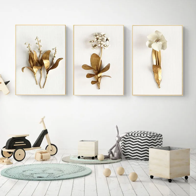 Canvas Painting Nordic Poster 3D Golden Flower Wall Art Canvas Print Home Decor Wall Picture for Living Room Vintage posters H59
Canvas Painting Nordic Poster 3D Golden Flower Wall Art Canvas Print Home Decor Wall Picture for Living Room Vintage posters H59