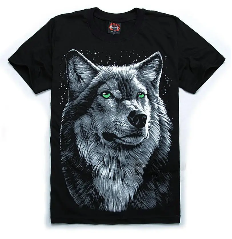 Summer New Fashion Luminous Wolf Printing Men's Short Sleeve T Shirts Man 3D Animal T-Shirts Casual Tees For Men SSW143
Summer New Fashion Luminous Wolf Printing Men's Short Sleeve T Shirts Man 3D Animal T-Shirts Casual Tees For Men SSW143