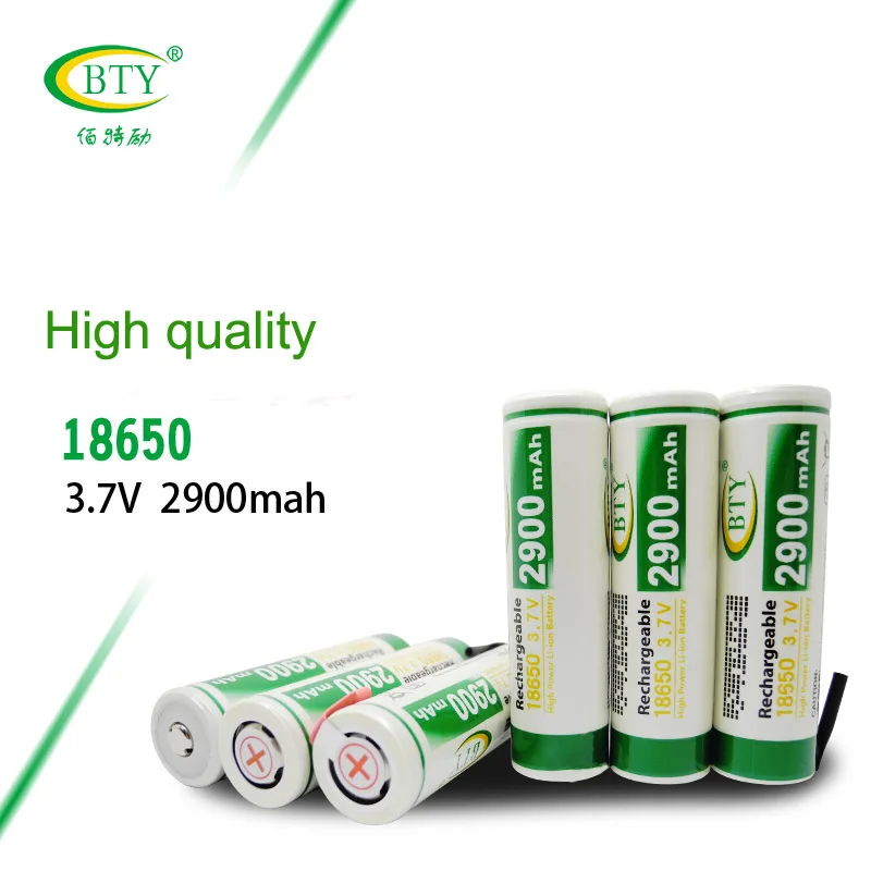 BTY 2900mAH 18650 Battery 3.7V INR 18650B 29E Li-ion Rechargeable Batteries for Power Bank Flashlight Li ion Batteria 18650
BTY 2900mAH 18650 Battery 3.7V INR 18650B 29E Li-ion Rechargeable Batteries for Power Bank Flashlight Li ion Batteria 18650