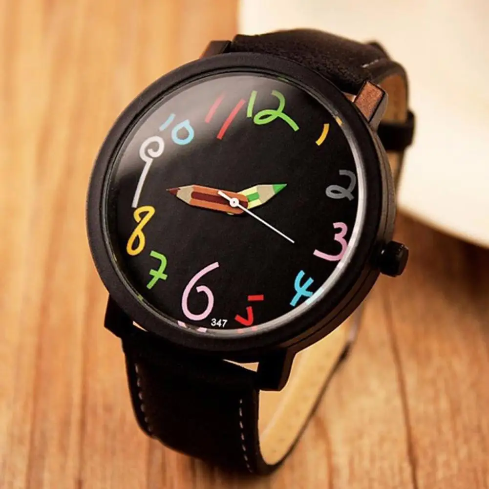 Couple lover Vogue Band Wrist Watches Pencil Head Quartz Pointer Clock Students Gift men w
Couple lover Vogue Band Wrist Watches Pencil Head Quartz Pointer Clock Students Gift men w