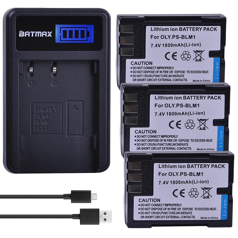 3 шт. PS-BLM1 BLM-1 PSBLM1 BLM1 литий-ионная батарея + USB двойное зарядное устройство для Olympus BLM-01 E-300 E-330 E-500 E-510 C-5060 C-7070
3 шт. PS-BLM1 BLM-1 PSBLM1 BLM1 литий-ионная батарея + USB двойное зарядное устройство для Olympus BLM-01 E-300 E-330 E-500 E-510 C-5060 C-7070