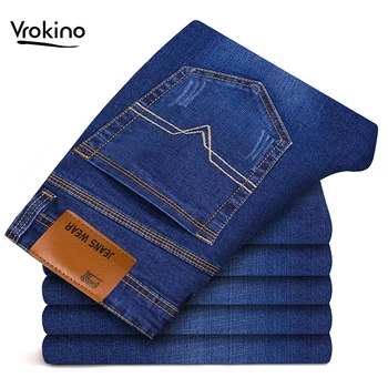DROKINO Brand Clothing 2019 New Men's Jeans Fashion Leisure Business High End Elastic Force Straight Classic Pants 36 38 40
DROKINO Brand Clothing 2019 New Men's Jeans Fashion Leisure Business High End Elastic Force Straight Classic Pants 36 38 40