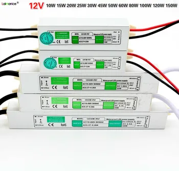 Led driver waterproof IP67 AC110V 220V to DC 12V Power Supply Transformer 10W 15W 20W 30W 60W 80W 100W 120W 150W for led strip
Led driver waterproof IP67 AC110V 220V to DC 12V Power Supply Transformer 10W 15W 20W 30W 60W 80W 100W 120W 150W for led strip