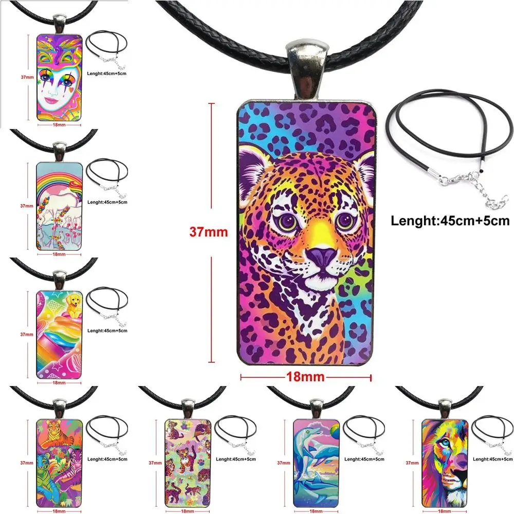 Fashion Glass Cabochon Pendant Rectangle Necklace Choker Necklace Jewelry For Women Men Colors Lisa Frank Tiger Horse Dog Cat
Fashion Glass Cabochon Pendant Rectangle Necklace Choker Necklace Jewelry For Women Men Colors Lisa Frank Tiger Horse Dog Cat