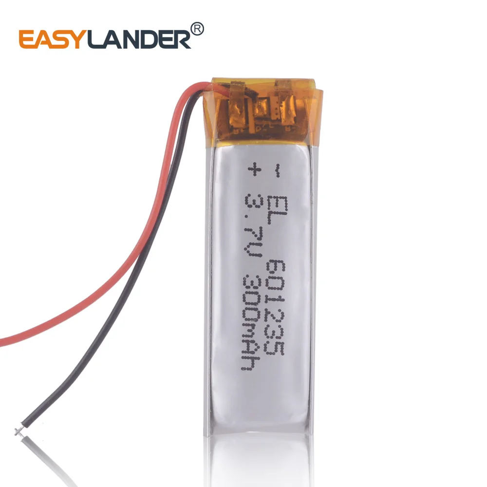 3.7V 300mAh Rechargeable Battery 601235 Lithium Polymer Li-Po ion batteries For DIY Mp3 GPS PSP bluetooth Headphone Headset
3.7V 300mAh Rechargeable Battery 601235 Lithium Polymer Li-Po ion batteries For DIY Mp3 GPS PSP bluetooth Headphone Headset