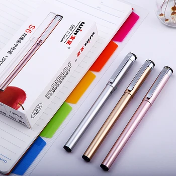 12pcs/box Winning 583 Gel Ink Pens ABS Silver Gold Rose-gold Black Ink 0.5mm Bullet Tip Office Pens School Supplies Stationery
12pcs/box Winning 583 Gel Ink Pens ABS Silver Gold Rose-gold Black Ink 0.5mm Bullet Tip Office Pens School Supplies Stationery