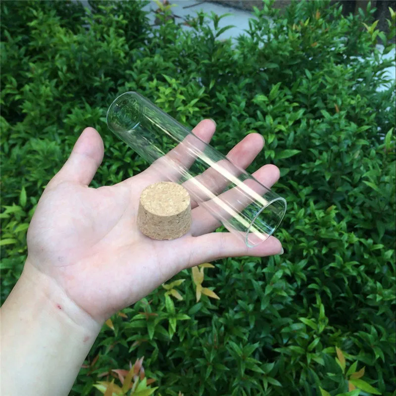 100ml Glass Bottles Vials Jars With Corks Decoration Crafts Jars Glass Transparent Clear Bottles Corks (6)