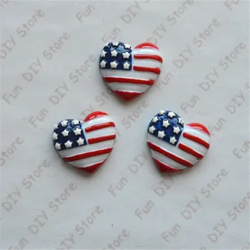 Wholesale American Flag Resin Heart ,Independant Day Patriotic Resin Cabochon ,50PCS per Lot,13*35mm
Wholesale American Flag Resin Heart ,Independant Day Patriotic Resin Cabochon ,50PCS per Lot,13*35mm