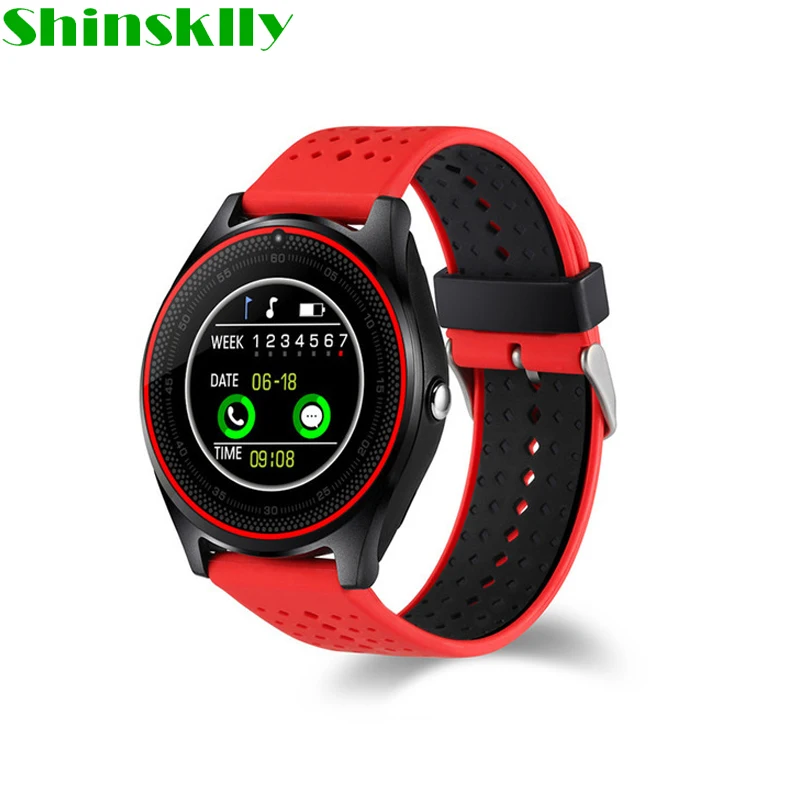V9 Bluetooth Smart Watch With Camera Smartwatch Pedometer Health Sport Clock Hours Suport SIM TF Card For Android smart phone
V9 Bluetooth Smart Watch With Camera Smartwatch Pedometer Health Sport Clock Hours Suport SIM TF Card For Android smart phone