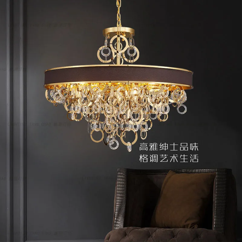 LUXURY CLEAR CRYSTAL GLASS CHANDELIER FOR LIVING ROOM POST MODERN GOLD RING METAL CHANDELIER LAMP FOR HOME INDOOR DINING ROOM
LUXURY CLEAR CRYSTAL GLASS CHANDELIER FOR LIVING ROOM POST MODERN GOLD RING METAL CHANDELIER LAMP FOR HOME INDOOR DINING ROOM