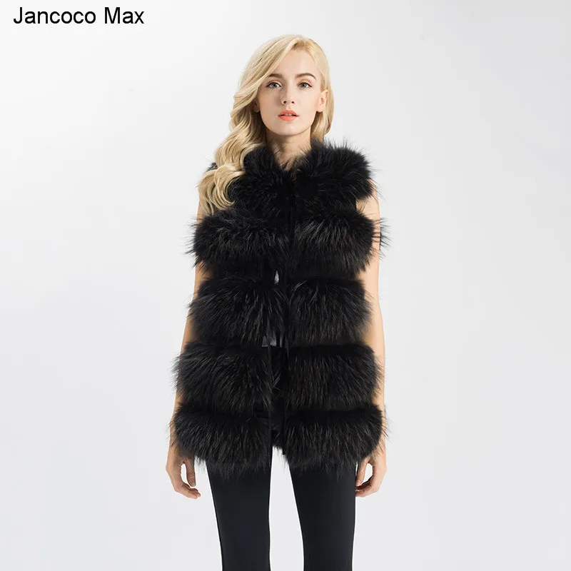 Jancoco Max 2018 Winter Fashion Style Women's Real Raccoon Fur Gilets Top Quality 5 Rows Fur Long Vest New Arrival Coat 1150L
Jancoco Max 2018 Winter Fashion Style Women's Real Raccoon Fur Gilets Top Quality 5 Rows Fur Long Vest New Arrival Coat 1150L