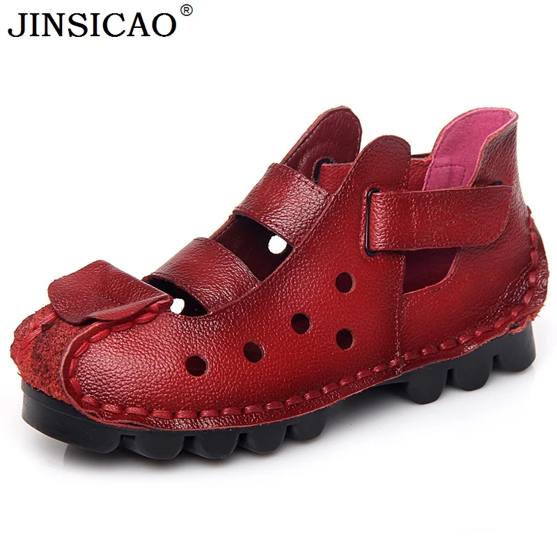 Summer Women's Sandals Retro Handmade Sandals Soft Bottom Flat Genuine Leather Women Shoes Comfort Casual Sandals
Summer Women's Sandals Retro Handmade Sandals Soft Bottom Flat Genuine Leather Women Shoes Comfort Casual Sandals
