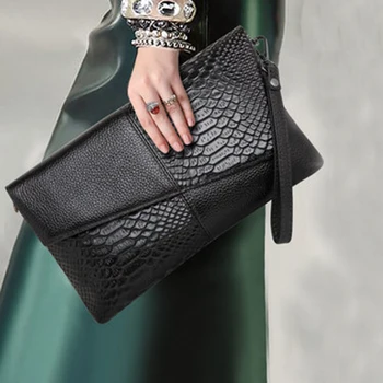 Women Envelope Evening Clutch Bags Crocodile Pattern Female Genuine Leather handbag Shoulder Bags Crossbody Purses & Handbags
Women Envelope Evening Clutch Bags Crocodile Pattern Female Genuine Leather handbag Shoulder Bags Crossbody Purses & Handbags