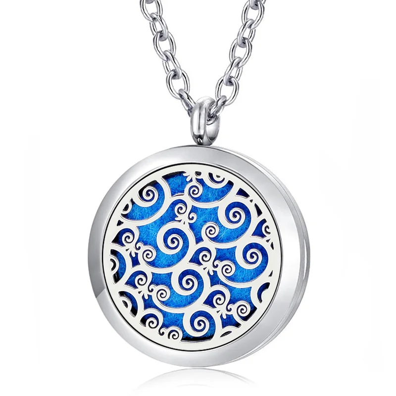 URSJEWELRY 316L Stainless Steel Silver Aromatherapy Diffuser Necklace Perfume Locket Magntic Closure Locket Pendants Jewelry
URSJEWELRY 316L Stainless Steel Silver Aromatherapy Diffuser Necklace Perfume Locket Magntic Closure Locket Pendants Jewelry